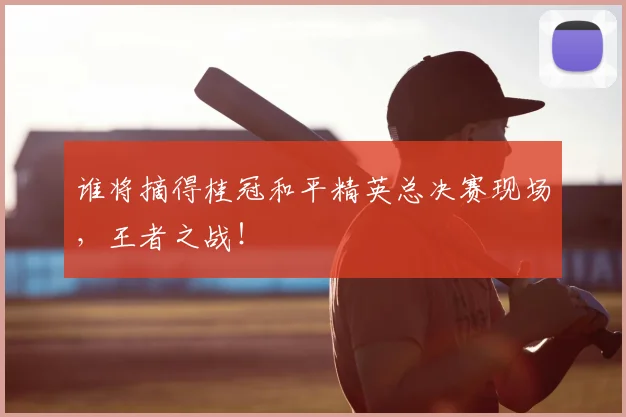 谁将摘得桂冠和平精英总决赛现场，王者之战！